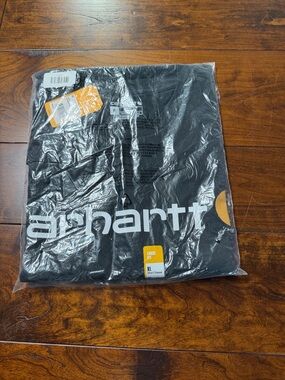 Carhartt Black Tee with White Logo